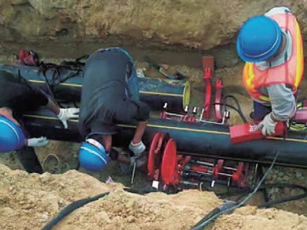 Машина для сварки пластиковых труб с гидравлическим приводом Shengda SHD160, применение