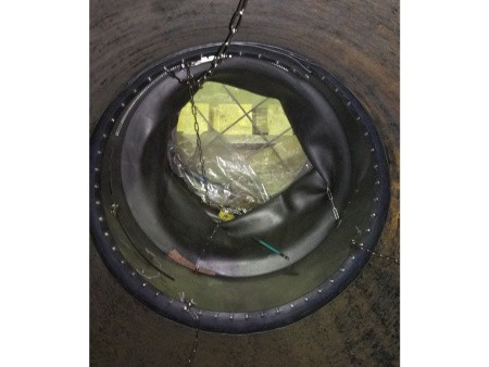 Пневматическое заглушающее перекрытие LAMPE тип 1-1400, применение